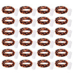 Brightown 24 Pack LED Fairy Lights Battery Operated String Lights Waterproof Silver Wire 7 Feet 20 LED Firefly Starry Moon Lights for DIY Wedding Party Bedroom Patio Christmas (Orange, 24 Pack)