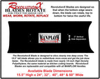 MANPLOW RevolutionX Snow Pusher with U Handle (32 Inch)