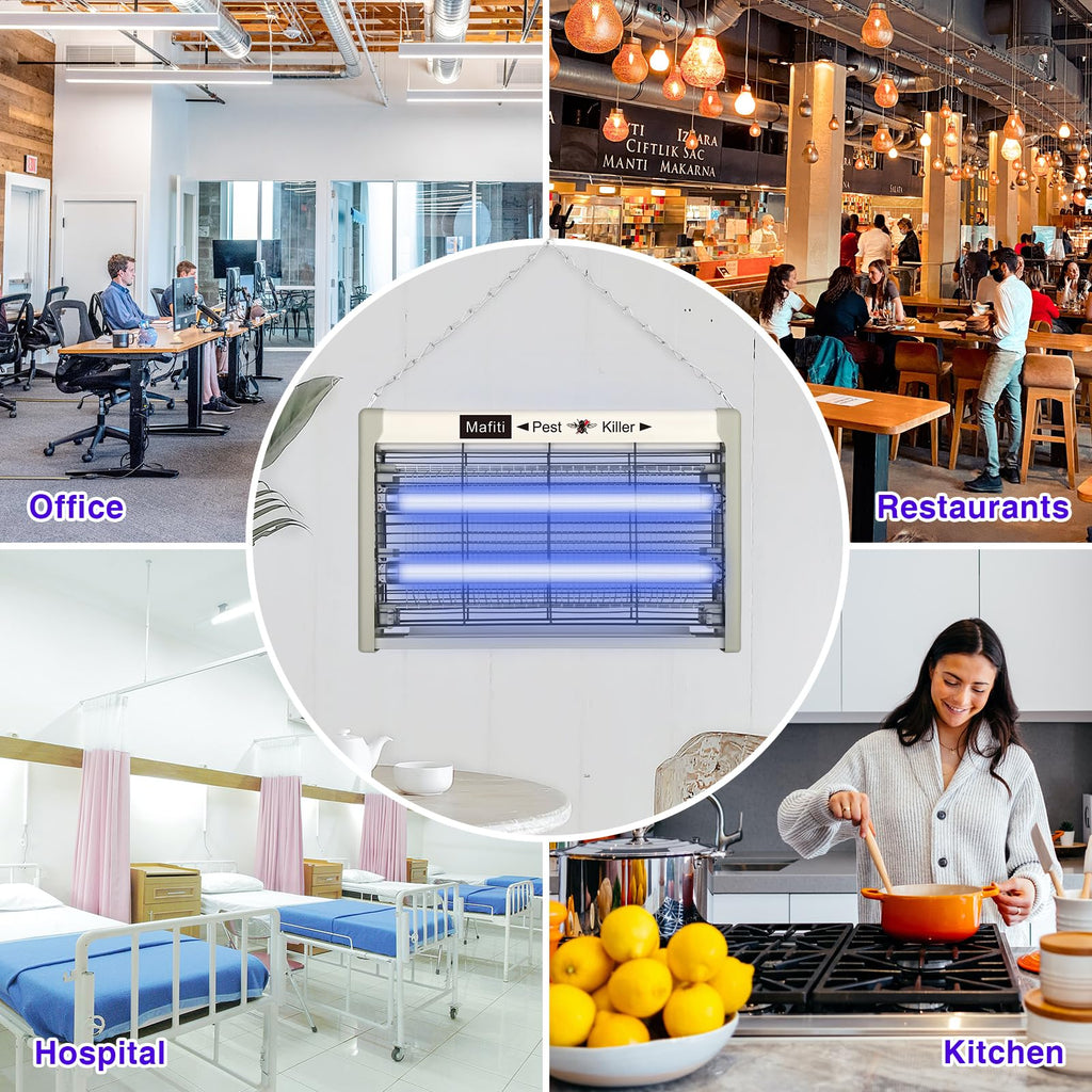 mafiti 20w Bug Zapper Fly Traps Indoor Electric Mosquito Zapper Fly Killer Gnats Fruit Trap for Home Restaurants Kitchen Garden (1-Pack)