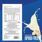 NaturesPlus SPIRU-TEIN Shake - Banana Flavor - 1.2 lbs, Spirulina Protein Powder - Plant Based Meal Replacement, Vitamins & Minerals For Energy - Vegetarian, Gluten-Free - 16 Servings