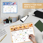 2025 Wall Calendar, 18 Monthly Wall Calendar from January 2025 - June 2026, 11.5" x 14.7", Twin-Wire Binding, Large Hanging Calendar with Thick Paper for Home & Office, Seasonal