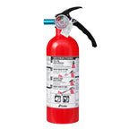 Kidde Fire Extinguisher for Home & Office Use, 5-B:C, 3.2 Lbs., USCG Approved with Strap Bracket (Included) & Fire Extinguisher for Home, 1-A:10-B:C, Dry Chemical Extinguisher, Red