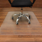 AiBOB Office Chair Mat for Hardwood Floor, 36 X 48 inches, Hard Floor Chair Mats Under Computer Desk, Easy Glide for Rolling Chairs, No Curling