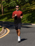 Mens Workout Shirts UPF 50+ Sun Protection Shirts Swim SPF UV Quick Dry Short Sleeve T-Shirts for Athletic Fishing Rash Guard L