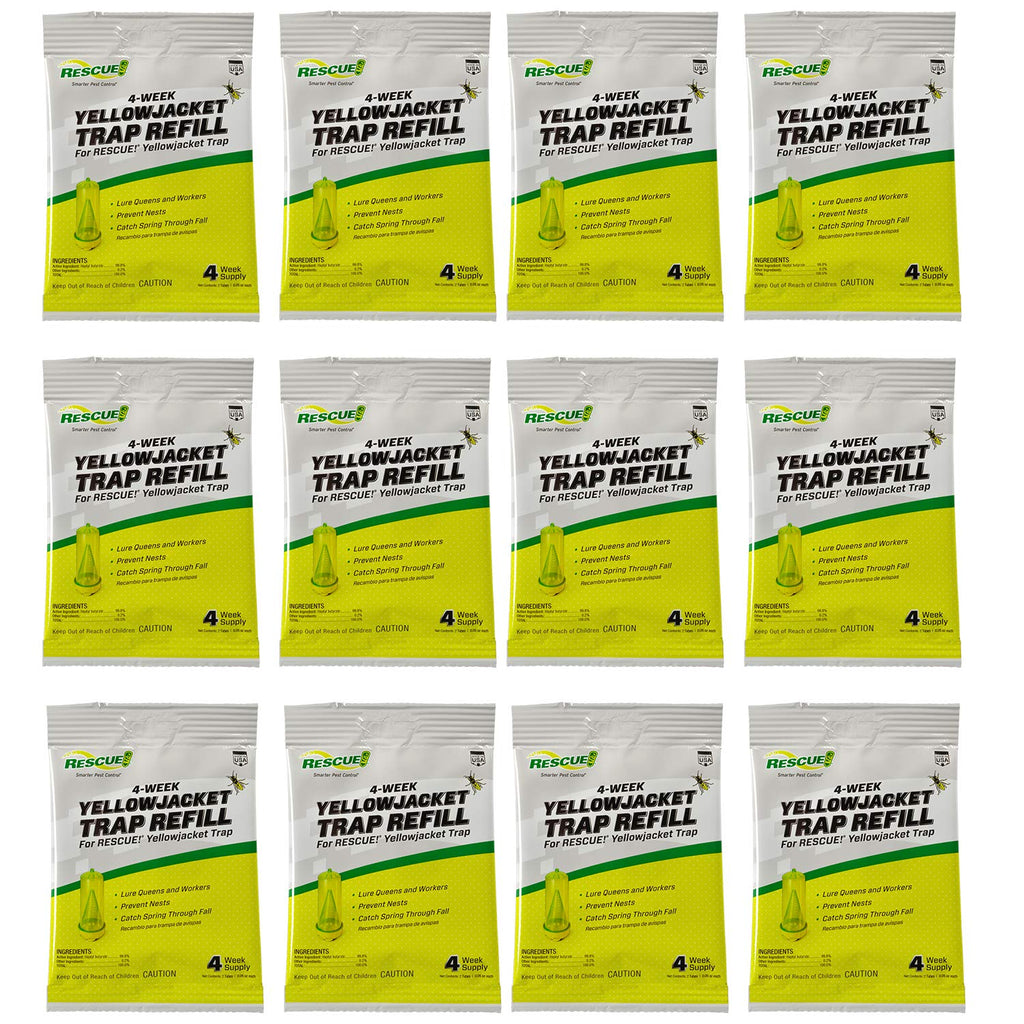 RESCUE! Yellowjacket Attractant – 4 Week Supply - 12 Pack