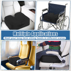 MABOZOO Extra Thick Seat Cushion, 6 Inches Adult Booster Seat for Car Office Desk Chair, Memory Foam Ergonomic Butt Pillow Relieving Pain for Long Sitting