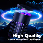 Trapped Elite - Grey Insect Trap and Zapper for Ultimate Indoor and Outdoor Defense for Flys, Gnats, Mosquitos