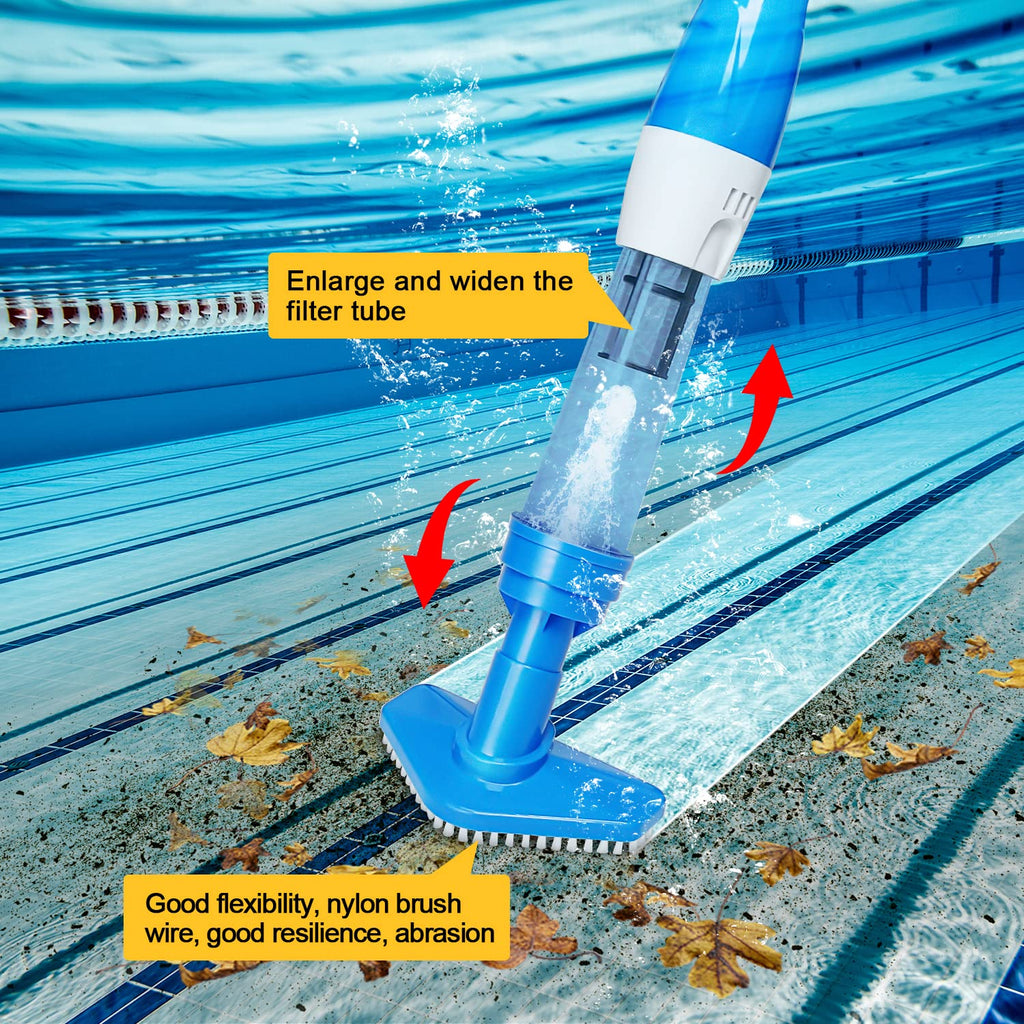 4 in 1 Cordless Rechargeable Small Pool Vacuum spa hot tub 90 Mins Running Time, 12 Gallons/Min Powerful Suction