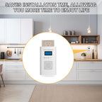 Plug in Combination Gas & Carbon Monoxide Detectors - Natural Gas Detectors & Carbon Monoxide Alarm for Home, Co Detector & Gas Detectors with Digital Display,Holds 9V Battery (not Included)