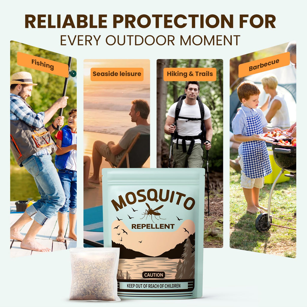 Mosquito Repellent 18 Pouches for Patio & Outdoor, Natural Mosquito Deterrent for Yard, Indoor Mosquito Control for Room & Bedroom, Keep Mosquito Away for Camping, RV, and Home