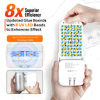 Mosalogic Fruit Fly Traps for Indoors Gnat Trap for House Indoor-600 Sqft Protection Area UV Fly Insect Trapper for Fruit Flies，Gnats，Mosquito，and Other Flying Insect Plug-in Bug Killer White 2Pack