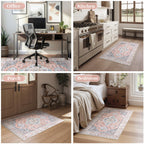 Anidaroel Desk Chair Mat for Hardwood Floor & Tile, 48"x60" Office Chair Mat for Hard Floors, Chair Rug for Rolling Chair, Low Pile Carpet Protector Mat for Office Chair, Easy to Roll