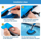 Pro Pool Animal Critter Escape Ramp 2Pcs Frog Saver Pads Ladder for Swimming Pools Lily Pad for Frogs Float Life Saving Wildlife Duck Duckling Creature Rescue Bridge Log Maintenance Kits Accessories