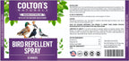 Bird Repellent Spray (32 OZ) Deter Birds from Outdoor Surfaces, Garden Areas Deterrent Natural Woodpecker, Pigeon and More Natural