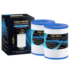 POOLPURE PRB25SF Spa Filter Replaces Unicel C-4405, Filbur FC-2387, PRB25SF-PAIR, Marquis 20342, R172464, APCC7062, CMP 25392-000-100, 17-2464, 817-5010 Hot Tub Filter 2 Pack