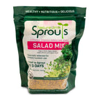 Nature Jims Sprouts Salad Sprout Mix - Organic Salad Mix for Growing - Non-GMO Microgreen Seeds - Healthy Broccoli, Alfalfa, Radish, Clover Sprouting Seeds Variety Mix - Microgreens Growing 1lb
