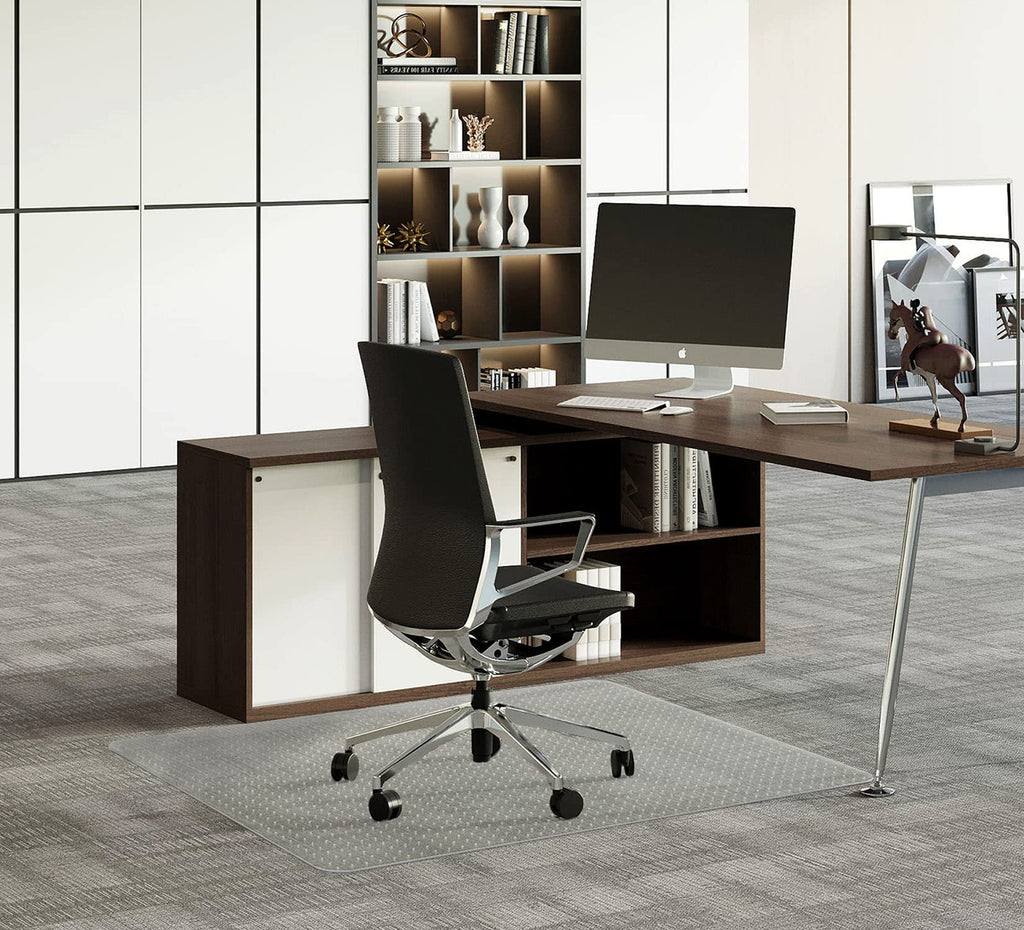 FuturHydro Office Chair Mat for Carpet, 30" x 48" Clear Office Home Floor Protector Mat, Transparent Mats for Office, Home and Gaming Floors (Rectangle)