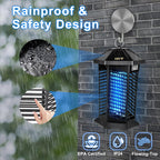 Bug Zapper, Electronic Mosquito Zapper Outdoor Indoor, Portable Fly Trap Insect Zapper Mosquito Killer Lamp