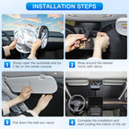 INSAUTO Custom Fit Windshield Sun Shade Accessories for Ford F250 F350 F450 2017-2026, Foldable Front Window Sunshade, UV & Heat Reflector, Keeps Interior Cool, Includes Storage Bag