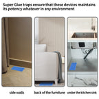 LULUCATCH Super Glue Traps 20 Pack for Mice & Snakes, Larger, Heavier Sticky Traps with Non-Toxic Glue. Sticky Mouse Traps Indoor, Easy to Set, Safe to Children & Pets