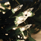 Joiedomi Clear Christmas Lights Outdoor,450(3x150) Count Christmas Tree Lights,116.1FT Warm White String Lights with Green Wire,Xmas Decorations for Indoor Party House Garden Yard Home