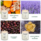 Candles | Candles for Home Scented | 4 Pack 7.1oz Natural Soy Wax Aromatherapy Candles | Over 240 Hours of Burn Time | Christmas Scented Candles Gifts Sets for Women |Lavender Candles