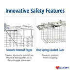 Havahart Easy-Set Catch and Release Small 1-Door Humane Live Animal Trap for Squirrels, Rabbits, Skunks, and Other Small Animals - 1083
