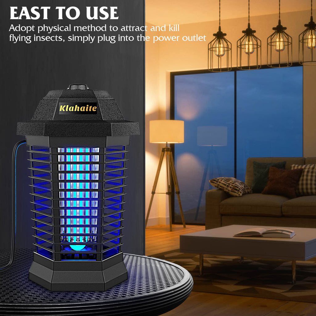 Klahaite Bug Zapper Outdoor, Mosquito Zapper Indoor, Insect Fly Trap for Home Garden
