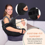 MOYOAMA Rotator Cuff Pillow with Pocket- Post Shoulder Surgery Pillow for Sleeping, Shoulder Pillow for Rotator Cuff, Frozen Shoulder Pillow for Shoulder Surgery Recovery, Post Surgery Shoulder Pillow