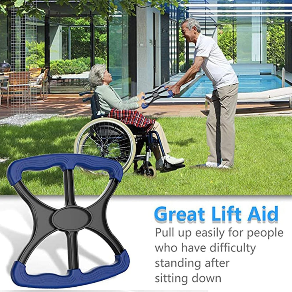 kdlgjdv Great Lift Aid, Lift Aids to Help Seniors Stand Up, Lift Anyone from Seated to Standing with Ease, Portable Lift Assists Standing Aid-Handicap Bar, Portable Lift Aid for Seniors (Blue*1)
