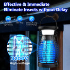 Solar Bug Zapper, Mosquito Zapper Outdoor, Cordless Bug Zapper, Bug Zapper Outdoor Solar Powered