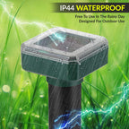 Mole Repellent Solar Powered for Lawns, 8 Pack Gopher Repellent Ultrasonic Solar Powered for Outdoor & Solar Mole Groundhog Vole Rodent Repellent for Yard