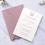 PONATIA 50 PCS/Pack A7 Envelopes, 5.25 x 7.5'' Shiny Dusty Rose Envelopes, Perfect 5x7 envelopes For Wedding Invitation Cards, Christmas Gift Cards Envelopes, Acrylic Invitations, Photos