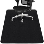 Sycoodeal Office Chair Mat,Computer Gaming Desk Chair Mat for Hard Wood & Tile Floor,Large Anti-Slip Floor Protector Rug,Easy to Clean,48" X 36" Black