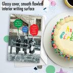 NobleWorks - 1 Hilarious Happy Birthday Card - Funny Elderly Wine Joke Humor, Celebrate Birthdays - Bottled C9354BDG