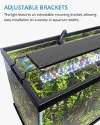 NICREW Full Spectrum Planted LED Aquarium Light, with Timer, for Freshwater Fish Tank, 18-24 Inch, 14 Watts