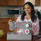 SINGER® Heavy Duty 4423 (Grey) High Speed Sewing Machine + Accessories | 23 Built-In Stitches Deliver 97 Stitch Applications | 50% More Power, 1100 Stitches/Min | Metal Frame, 1-Step Buttonhole