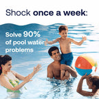 HTH 52038 Swimming Pool Care Green to Blue, Advanced Shock System, 2-Step Swimming Pool Care Solution, 1 Kit
