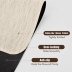 Blvornl Office Chair Mat for Hardwood Floor, 35" x 48" Desk Chair Mat for Hard Wood and Tile Floor, Large Anti-Slip Hard Floor Protector Rolling Chair Mat, PVC Mat Desk Rug for Office, Light Brown