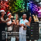 Brizled RGB Christmas Lights, 164ft 498 LED Smart String Lights App Controlled, Dimmable Color Changing Christmas Lights, Xmas Tree Lights Work with Alexa & Google Home