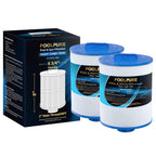 POOLPURE PAS50SV-F2M Spa Filter Replaces Unicel 6CH-502, Filbur FC-0311, Excel Filters XLS-604, Baleen AK-90161, Magnum AR50, Master Deluxe M60506 Hot Tub Filter, 2 Pack