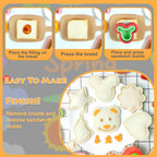 Christmas Cookie Cutters 8 Pcs(Medium),Sandwich Cutter and Sealer,Cookie Cutters,Cookie Cutters Christmas Shapes (14PCS)