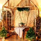 KNONEW 203FT Outdoor Christmas Fairy Lights Plug in,600 LED String Lights Outdoor Waterproof 8 Modes Memory Times for Wedding Bedroom Walls Garden Trees Decoration(Warm White)