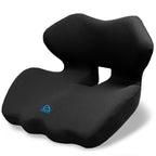 Ergonomic Memory Foam Seat Cushion for Office Chair, Car Seat, Gaming Chair, Dining Chairs| Sciatica, Tailbone & Coccyx Pain and Pressure Relief | Lumbar & Lower Back Support | Orthopedic Design