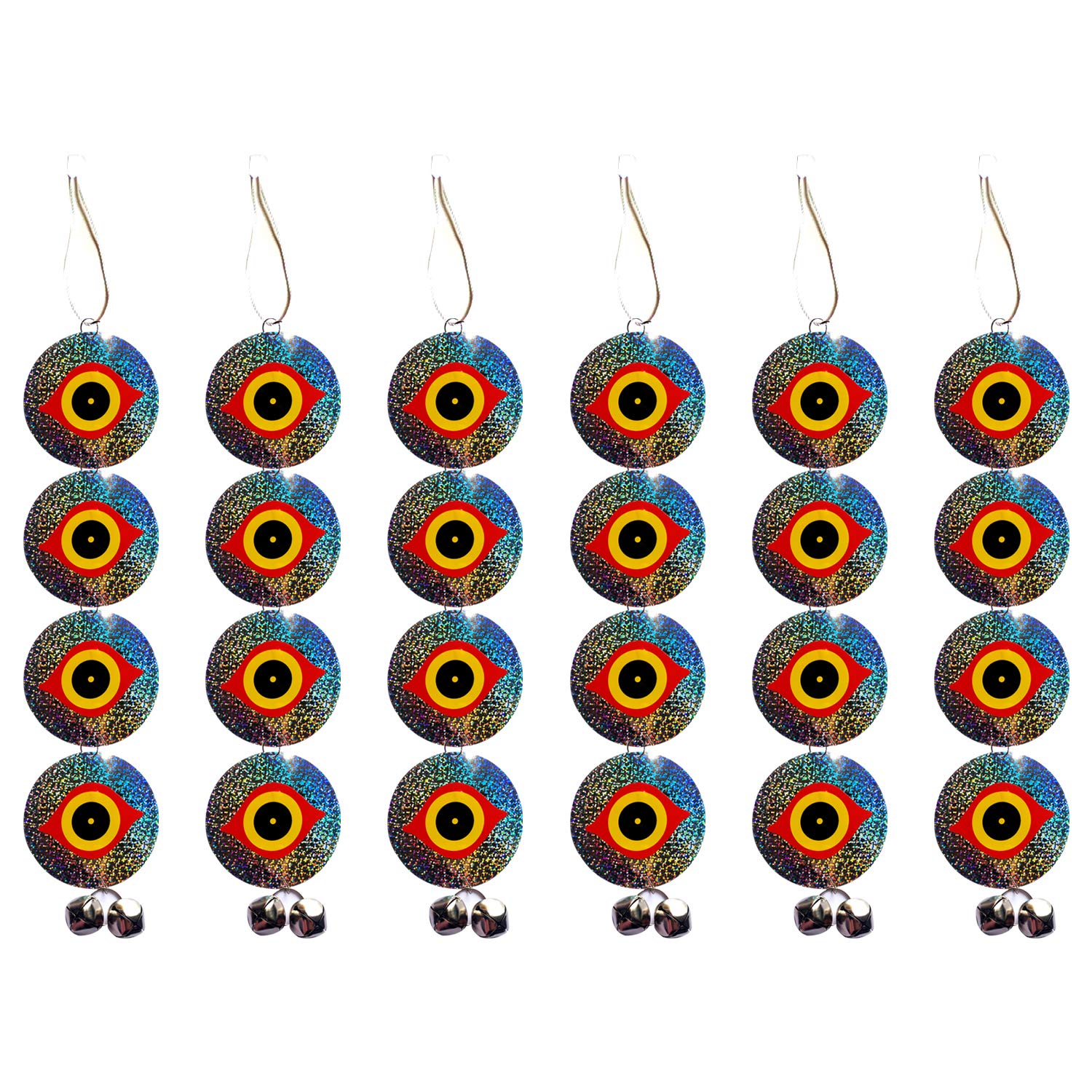 Bird Reflective Devices,Scare Bird Away - Bird Deterrent Scare Discs for Home Garden Double-Sided Bird Scare Control Devices,Keep All Birds Away