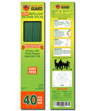 Mosquito Guard 40 Repellent Sticks, DEET Free Plant-Based Outdoor Patio Incense Citronella Bug