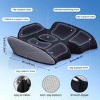 Benazcap Large Pressure Relief Seat Cushion for Tailbone Pain Office Chair Cushion for Butt, Back Pain, Coccyx & Sciatica Pain Relief Pillow. Memory Foam Seat Cushions for Office Chairs