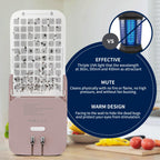 Mosalogic Fly Insect Trap Plug-in Fruit Flies Killer Gnat Trapper Moth Catcher Fly Trapper UV Attractant Catcher for 400 Sq Ft of Protection Pink-1PACK