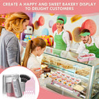 YQER 60 Pack Mini Loaf Pans with Lids and Spoons Sealing Sticker, 6.8oz Mini Cake Pans for Baking, Disposable Aluminum Foil Loaf Pans, Pink Loaf Baking Pans, Small Cake Containers With Lids