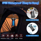ZECHUAN Solar Bug Zapper Outdoor Waterproof, Portable Pest Control Electric Mosquito Zapper Killer with Panel Sensor, Rechargeable Insect Trap Fly Zapper for Home, Patio, Backyard, Camping